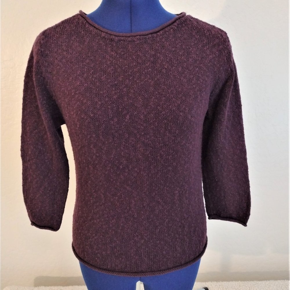 Liz Claiborne pullover sweater  (S)  burgundy womens medium weight